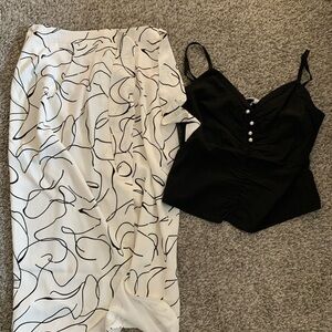 Petite Studio NYC Two-piece Skirt and Top Set